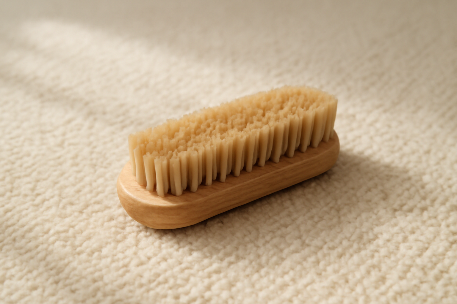 annie-chausseur-nettoyer-chaussures-apres-poussiere-quartier brosse nettoyant chaussure sur tapis