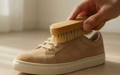Comment nettoyer ses chaussures après avoir marché sur un terrain sec ?