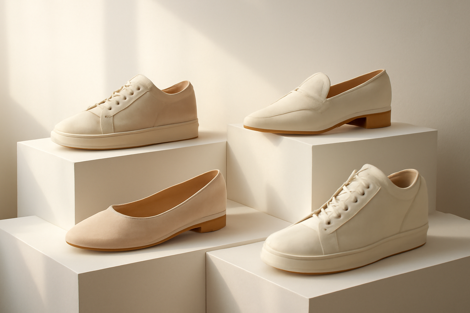 annie-chausseur-nouvelles-marques-chaussures-design-alternatif chaussures design exposées sur présentoir