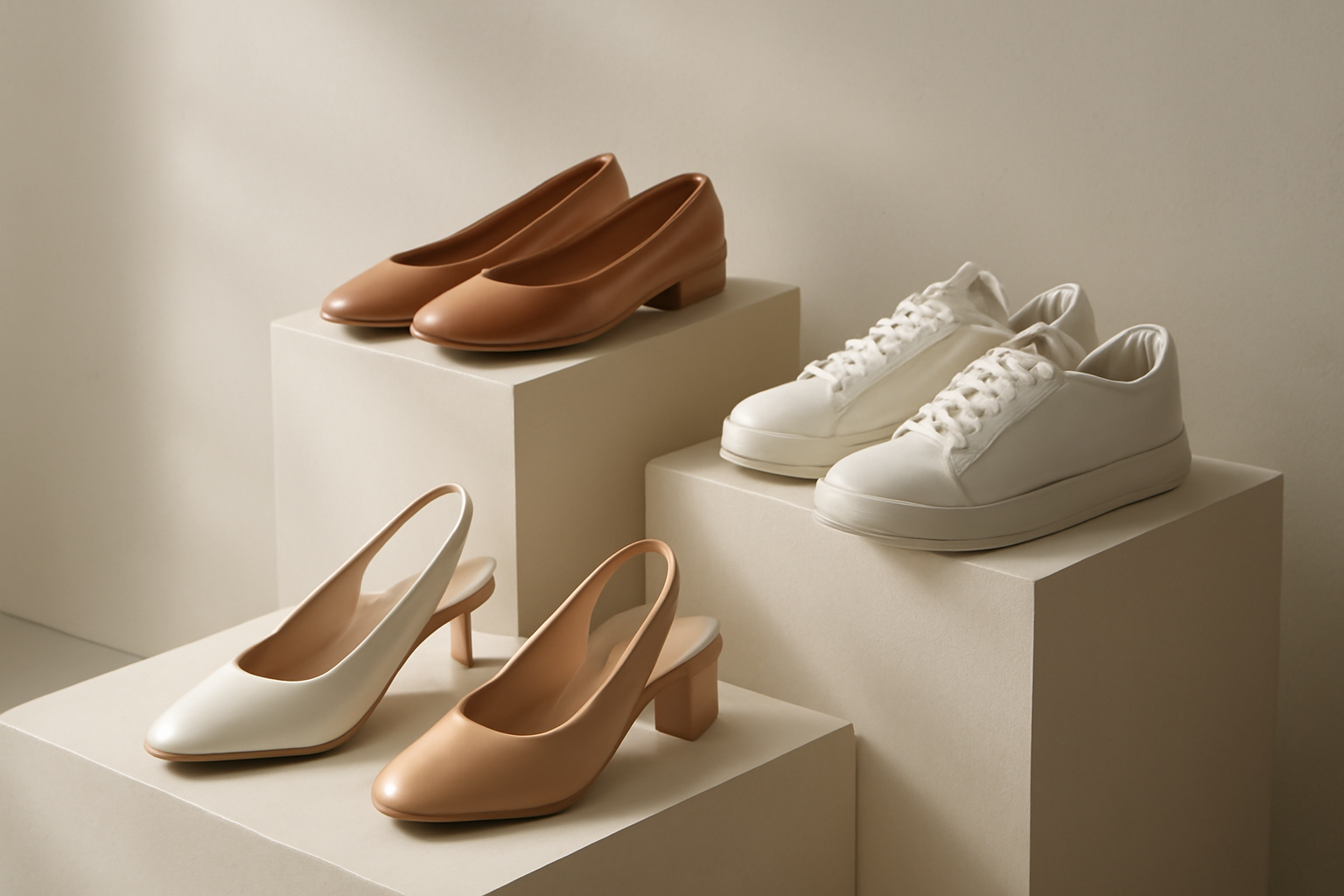 annie-chausseur-nouvelles-marques-chaussures-design-avant-garde chaussures design exposées sur présentoir