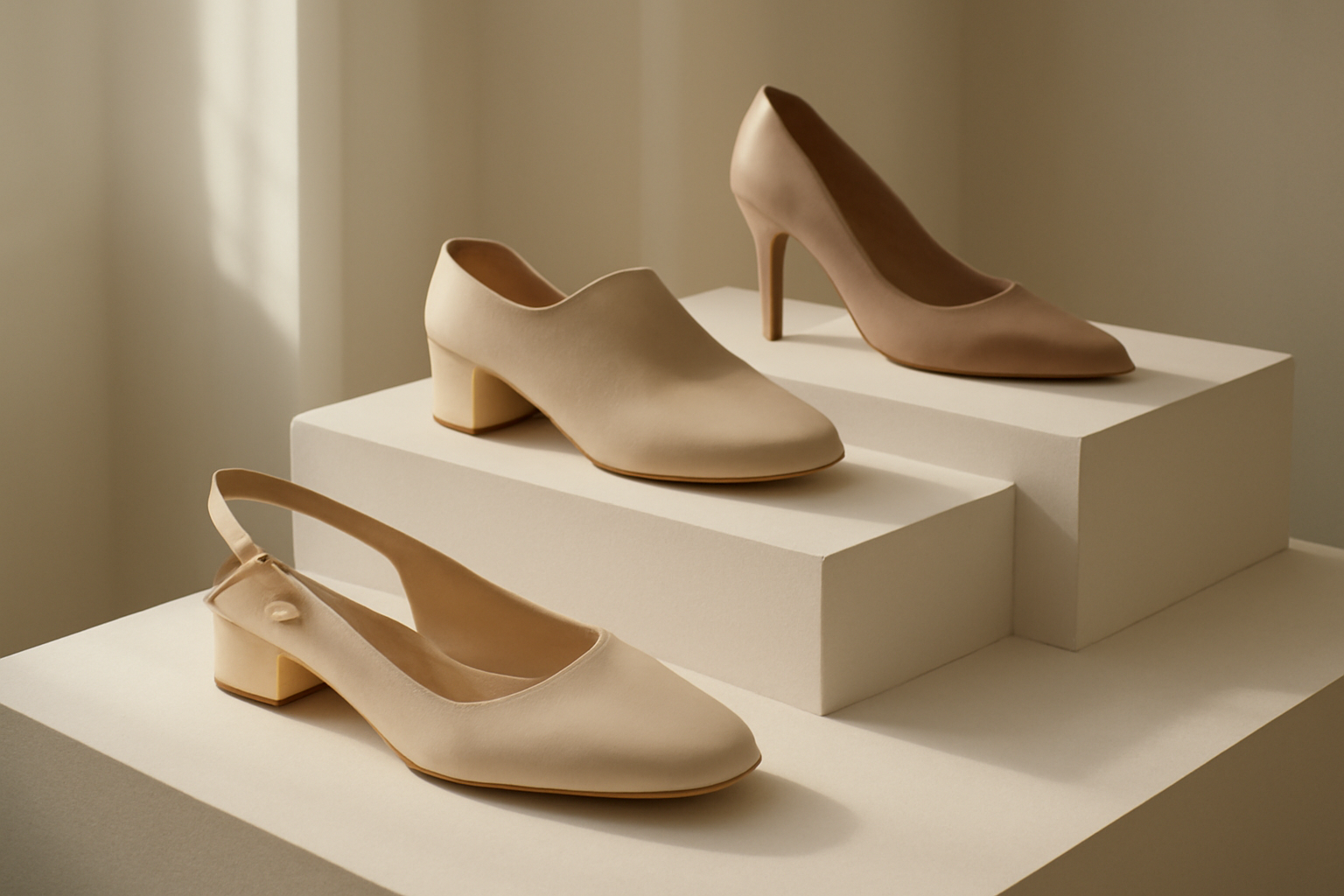 annie-chausseur-nouvelles-marques-chaussures-design-nord-europe chaussures design exposées sur présentoir