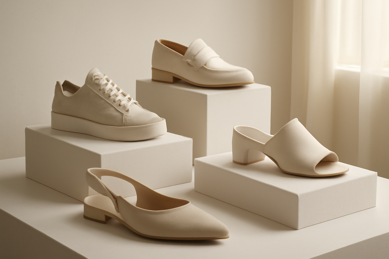 annie-chausseur-nouvelles-marques-chaussures-mode-alternative-france chaussures design exposées sur présentoir