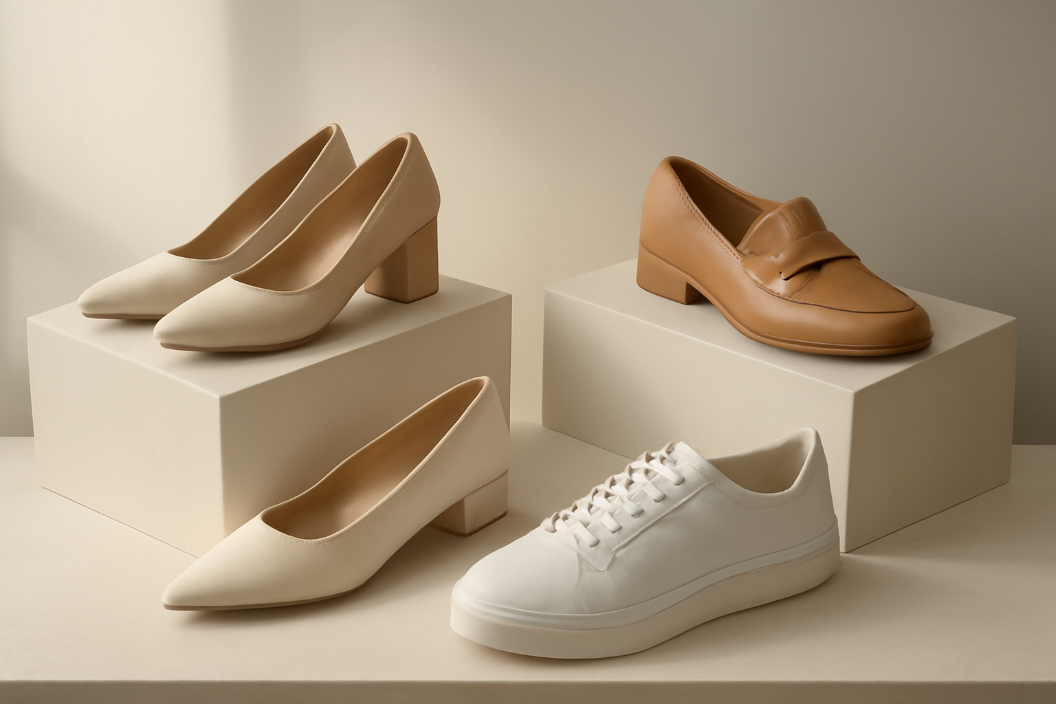 annie-chausseur-nouvelles-marques-chaussures-mode-creative-europe chaussures design exposées sur présentoir
