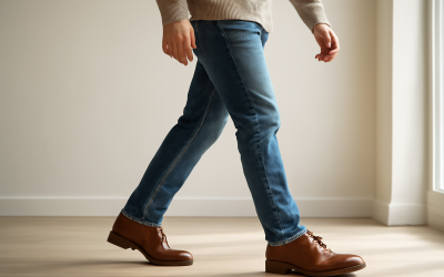 Comment porter des chaussures en cuir dans un style casual en ville ?