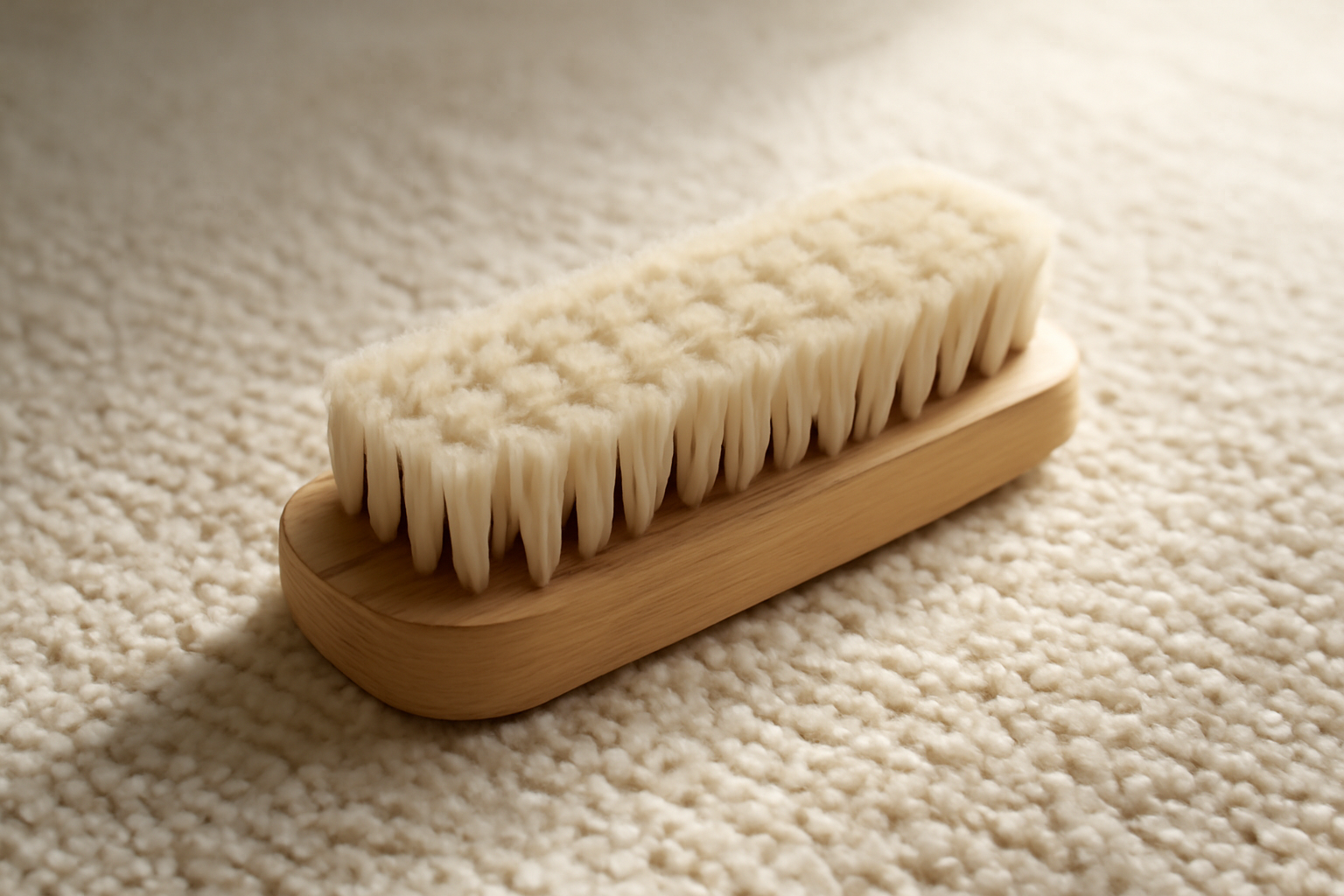annie-chausseur-nettoyer-chaussures-apres-poussiere-avenue brosse nettoyant chaussure sur tapis