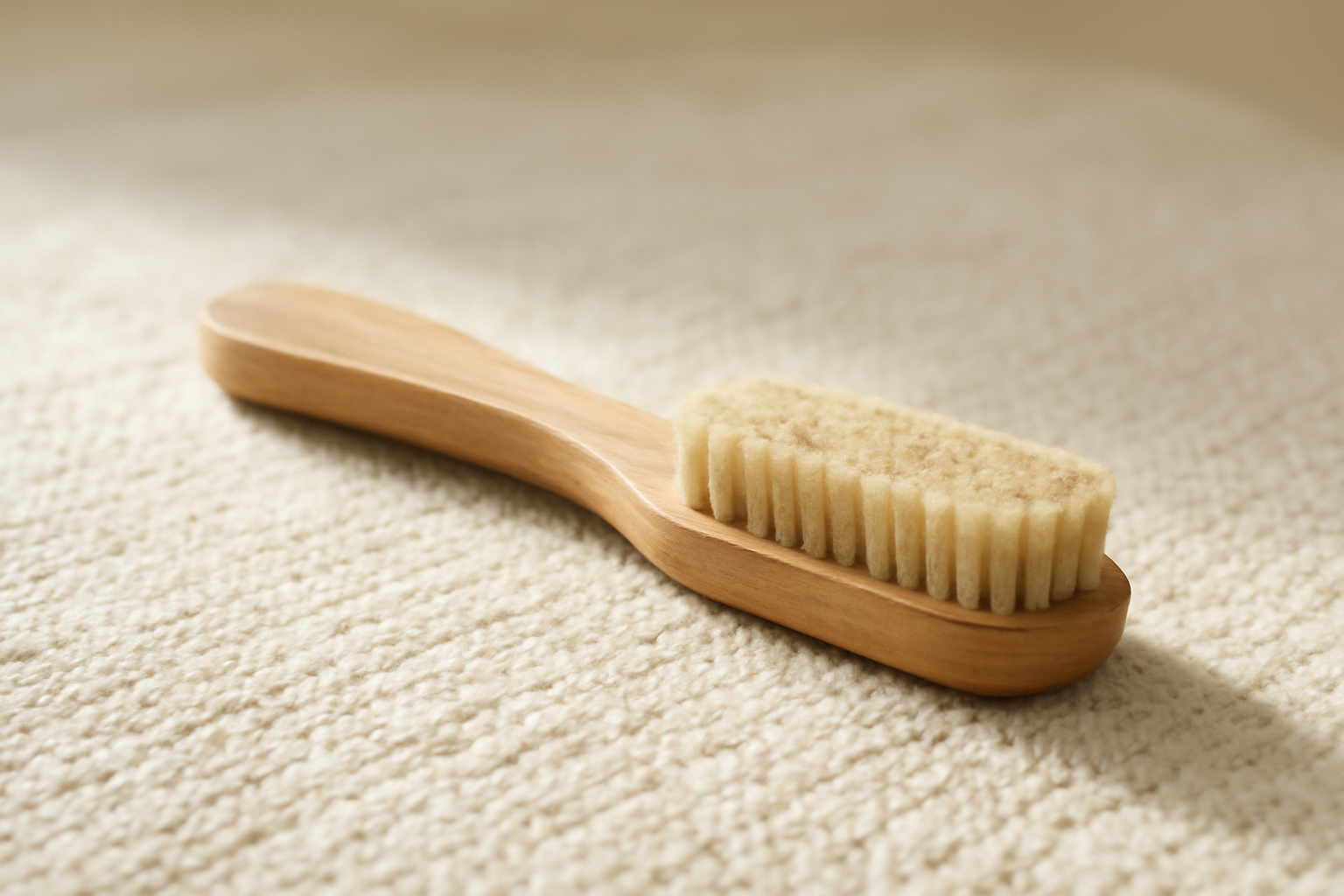brosse nettoyant chaussure sur tapis