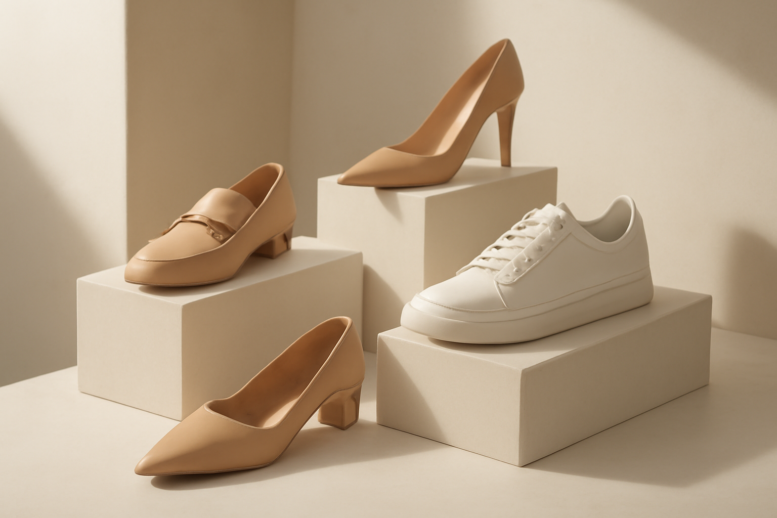 annie-chausseur-nouvelles-marques-chaussures-design-creative-europe chaussures design exposées sur présentoir