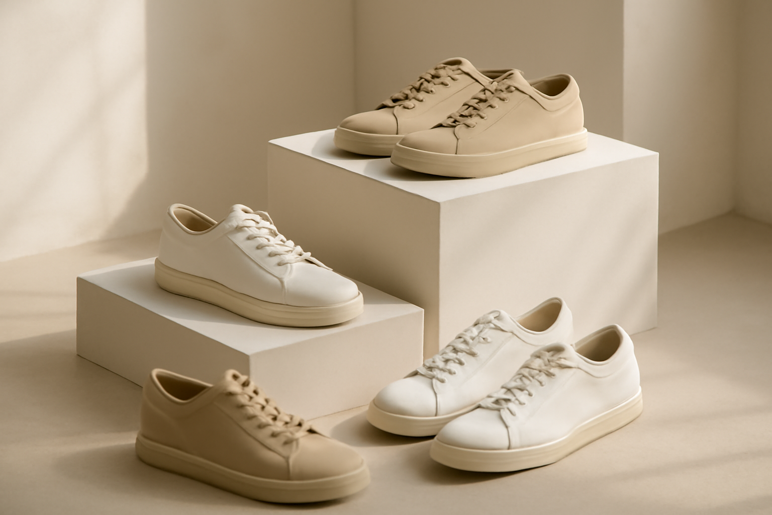 annie-chausseur-nouvelles-marques-chaussures-design-minimal-europe chaussures minimalistes exposées sur présentoir