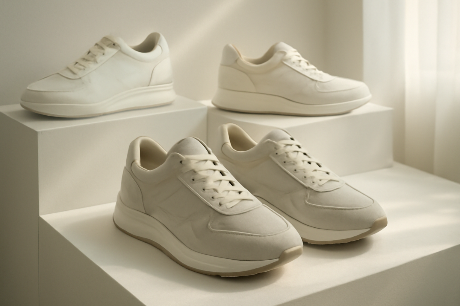 annie-chausseur-nouvelles-marques-chaussures-urbaines-europe chaussures modernes exposées sur présentoir