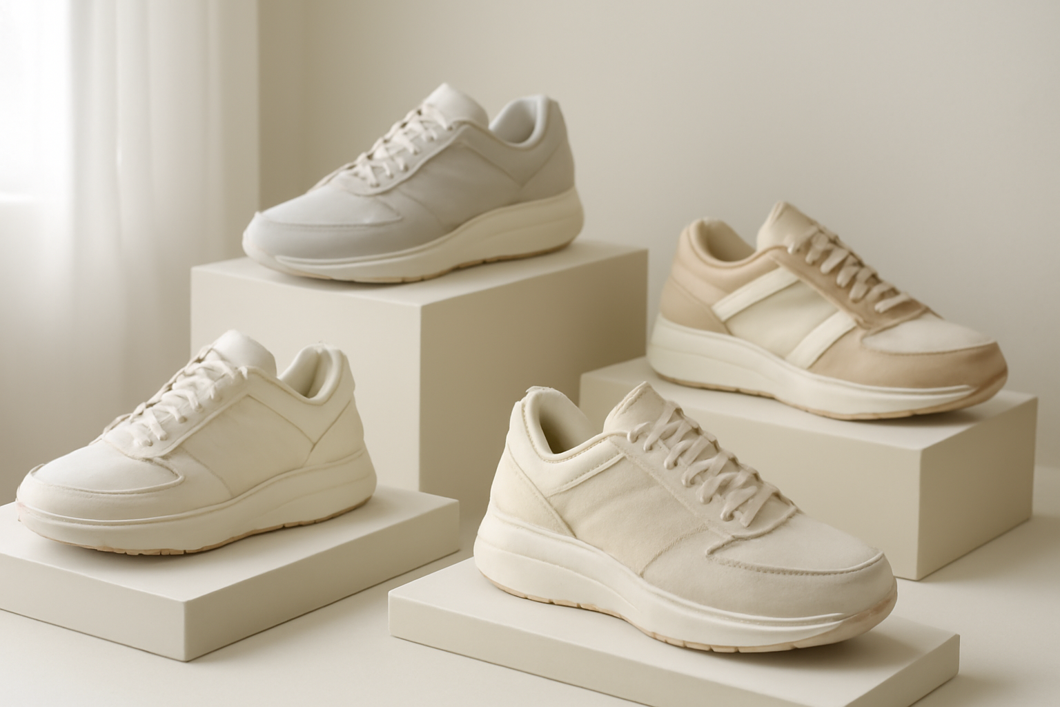 annie-chausseur-nouvelles-sneakers-createurs-mode-europe sneakers design exposées sur présentoir