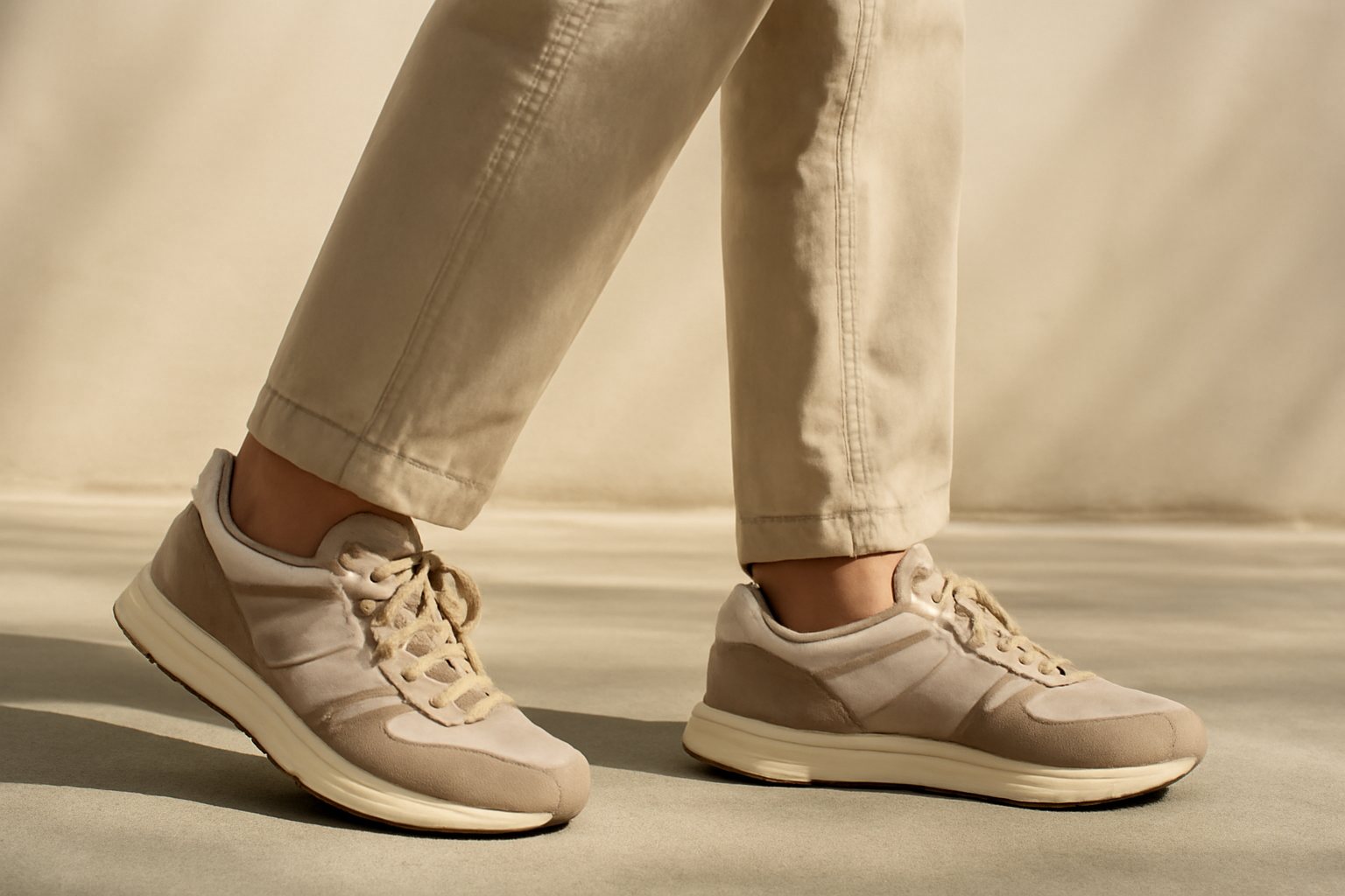 personne marchant avec chaussures urbaines